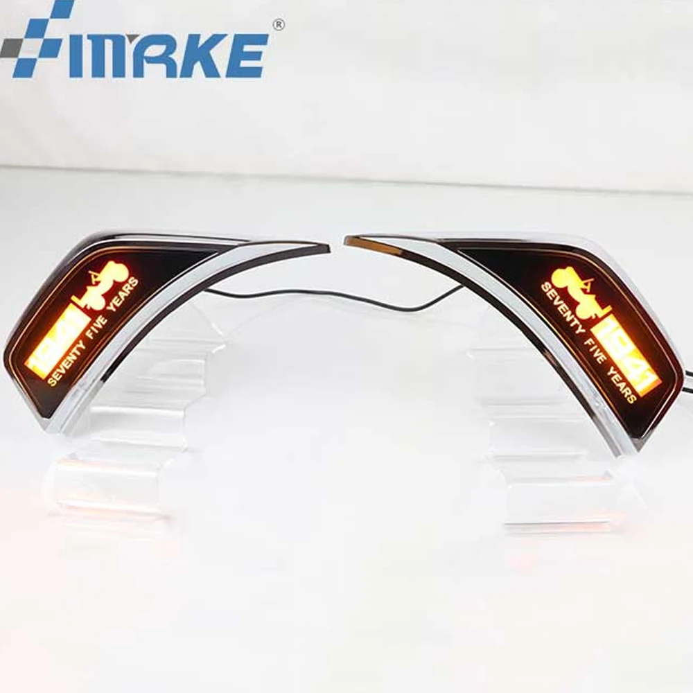 Amber LED Car Front Fender Side Marker Lights For Jeep Wrangler JL JLU Sport, Rubicon, Sahara, Gladiator JT etc Turn Signal Lamp