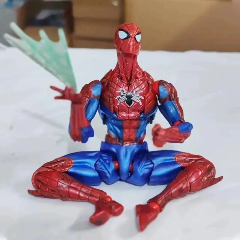 AMAZING YAMAGUCHI Spider 2.0 Actionfigur PVC Bewegliches Sammlermodell 16cm Revoltech Peter Parker Figuren Spielzeug – Detail 2