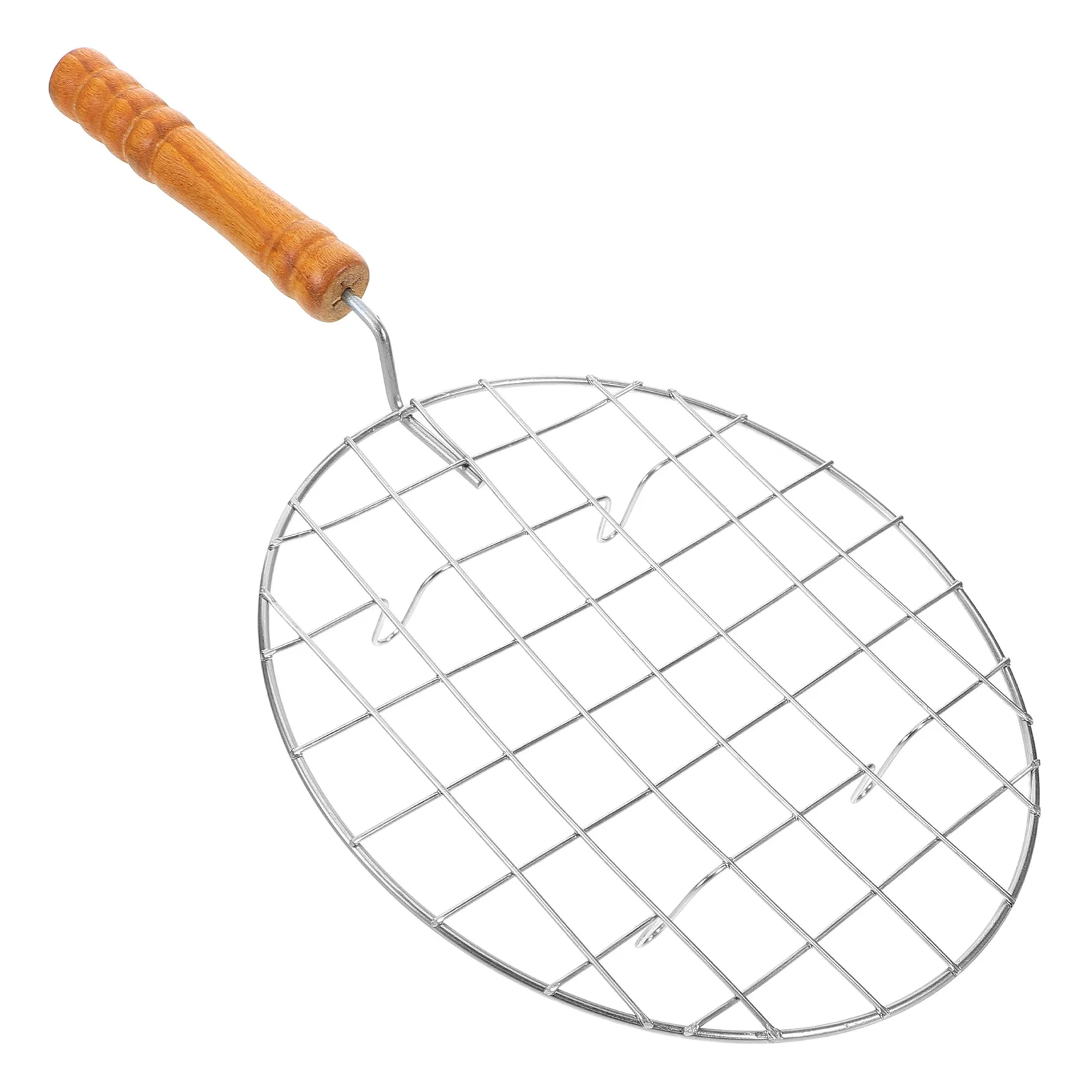 

BBQ Fence Outdoor Net Barbecue Tools Stainless Steel Picnic Racks Wood Meat Protection