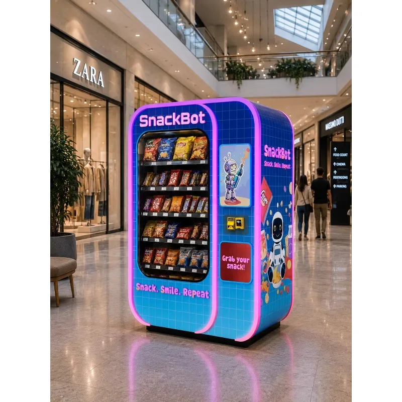 Snack Vending Machine ,maquina Expendedora De Bebidas Y Snaks,snackautomaten Machine Distributeur Automatique Customized