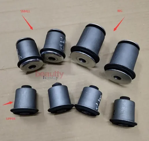 8pcs Upper swing arm bushing Lower arm rubber sleeve Lower suspension iron sleeve bushing For Foton sauvana tunland E3 E5 E7