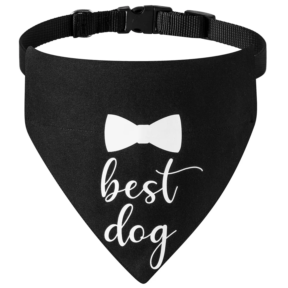 Sucado Hunde- und Katzen-Hochzeitskostüm-Halsband, Geeignet für Partys, Verstellbares Hunde-Bandana mit Schnellverschluss und D-Ring – Detail 23