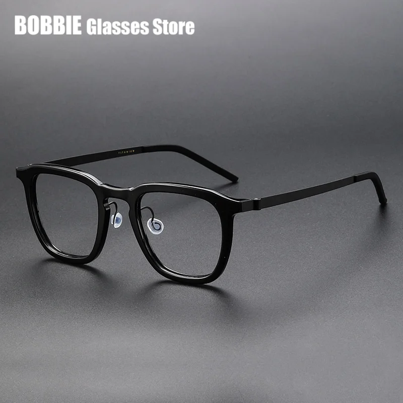 Denmark Brand Glasses Frame Men 1263 Business Eyewear Square Titanium Myopia Presbyopia Eyeglasses Reading Prescription Lens New