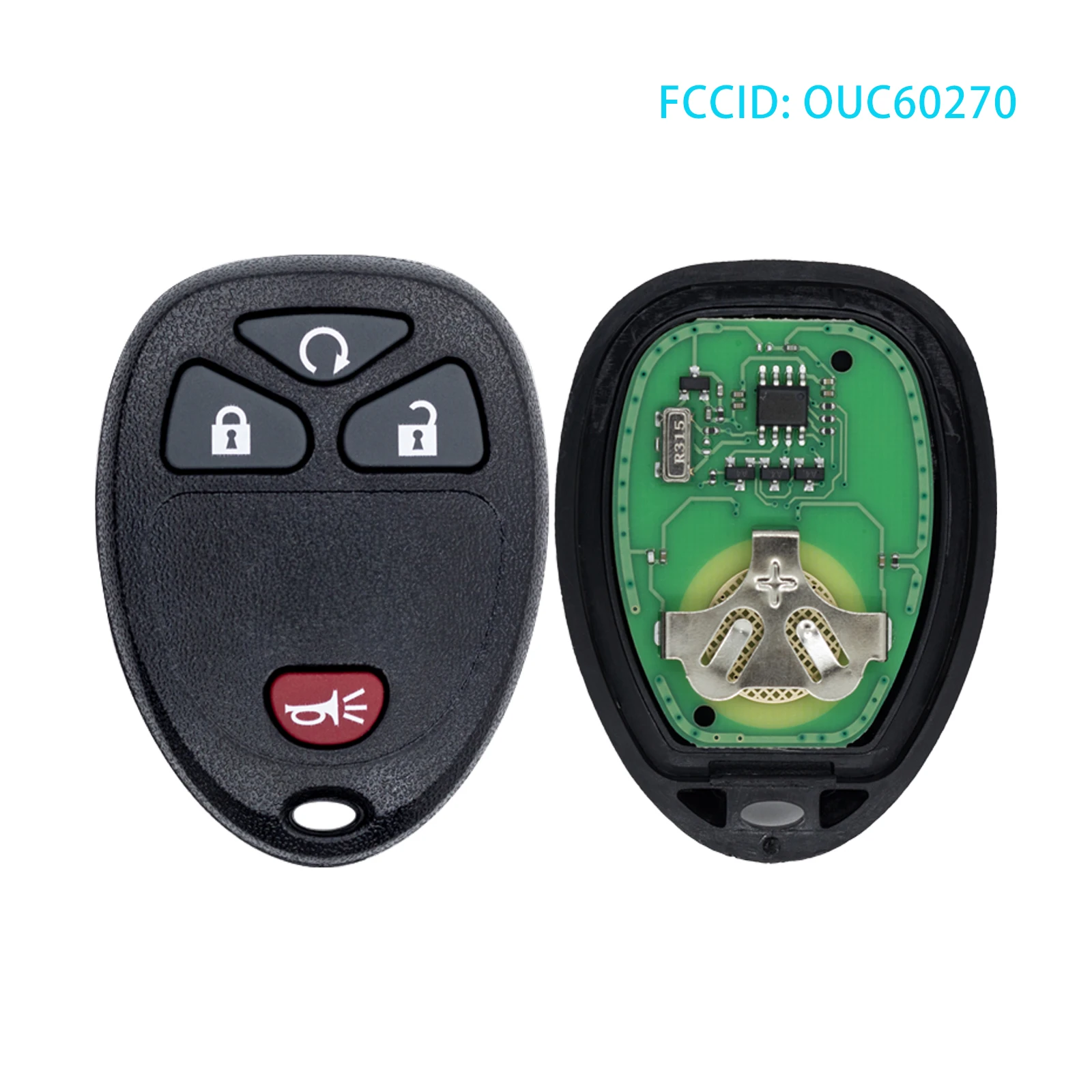 OUC60270/OUC60221 Afstandsbediening Autosleutelzakje Keyless Afstandsbediening Vervanging Voertuig Sleutel voor Chevy Silverado 2007-2013 1500 2500 3500