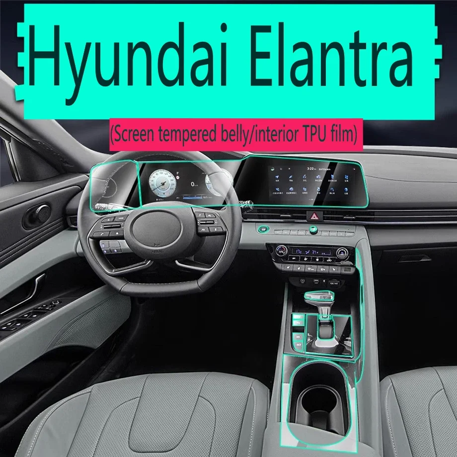 

Tpu Transparent Film for Hyundai ELANTRA 2021 2022 Car Interior Protector Film Sticker Center Control Navigator Car Accessories