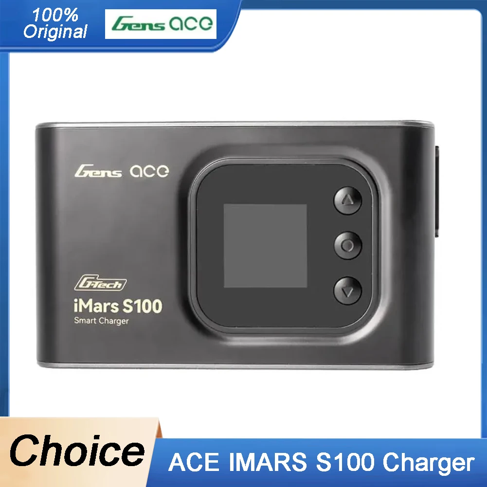 

Gens ACE IMARS S100 100W Smart Charger LiPo Battery Balance Charger Discharger 2-6S For RC FPV Model Airplane Drone RC Tools