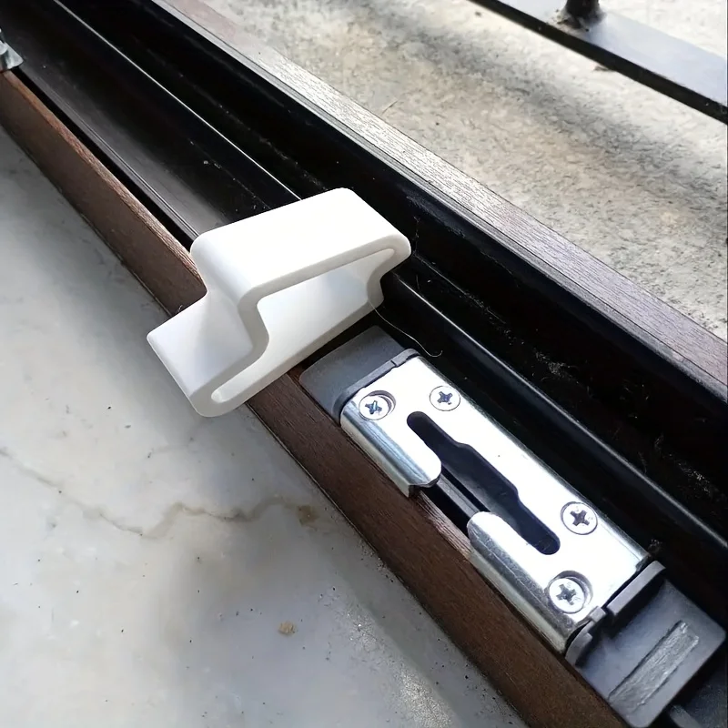 

9pcs Multi-Functional Door Stopper with Track Lock Anti-Slip Window Reusable Shock Absorbent Block Home Bedroom Balcony