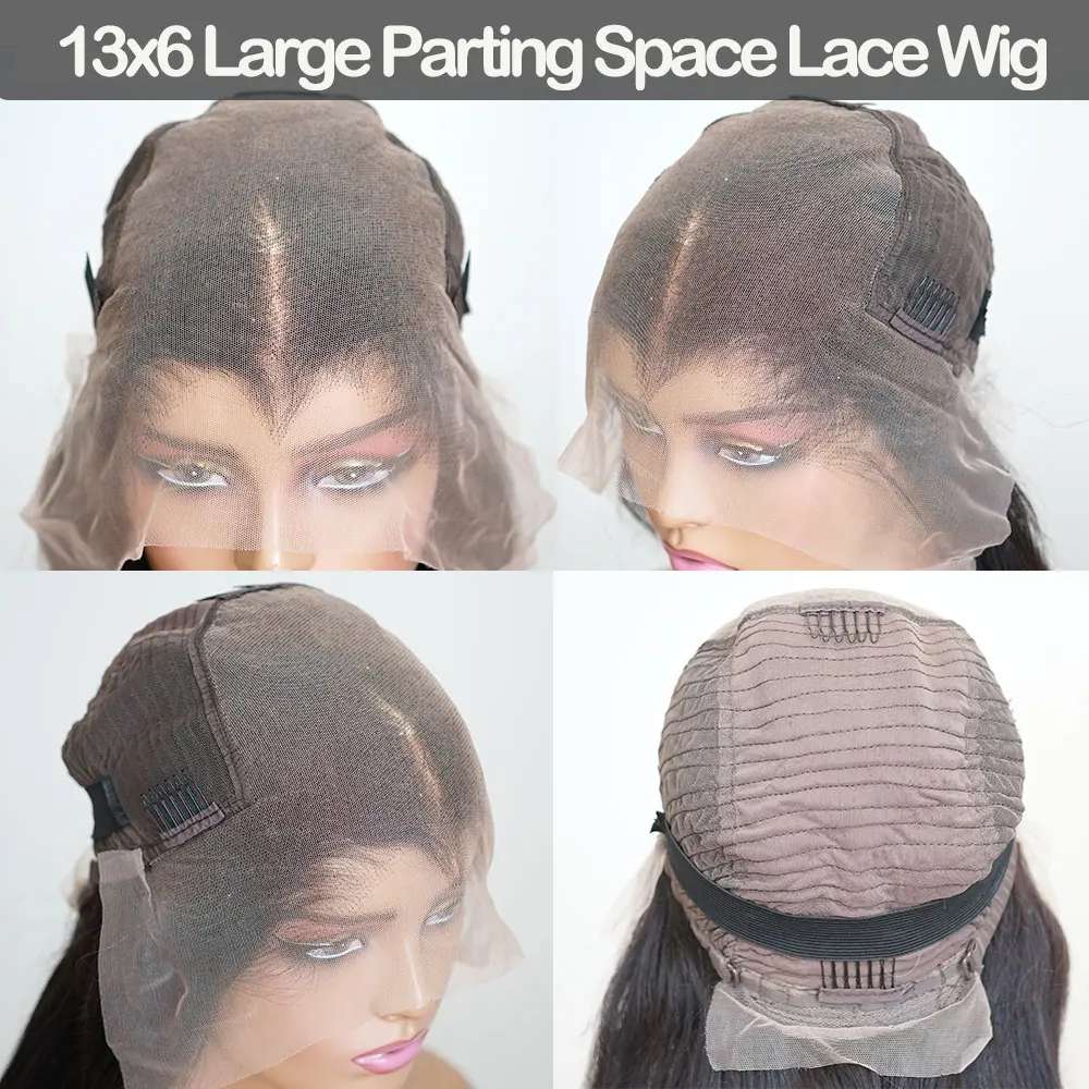 Natural Black Color Deep Curly Wig 13x6 Lace Frontal Glueless Wig Deep Curly Human Hair Lace Front Wig Pre-Plucked Woman Wigs view 5