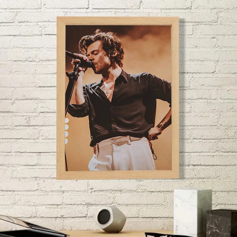 

H-Harry-Styles Posters for Wall Decor Pop Music Famous Singer Hot Album Decorative Paintings Home Decorations Poster Canvas Room