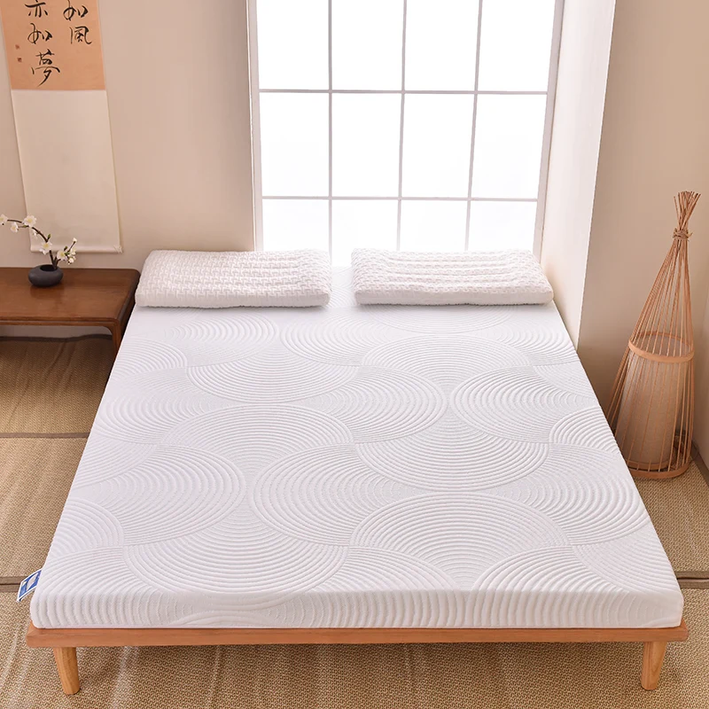 3.2-inch Gel Memory Foam Mattress Top Full-size Bed, Detachable Soft Cover, ComfortableBody Support And Decompression, White 