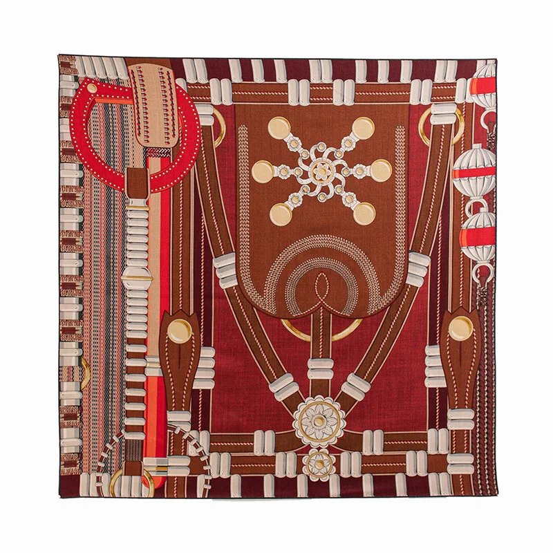 2026 New Korean Retro Spliced Plaid Large Square Scarf Fashion Wool Scarf Warm Neck Scarf