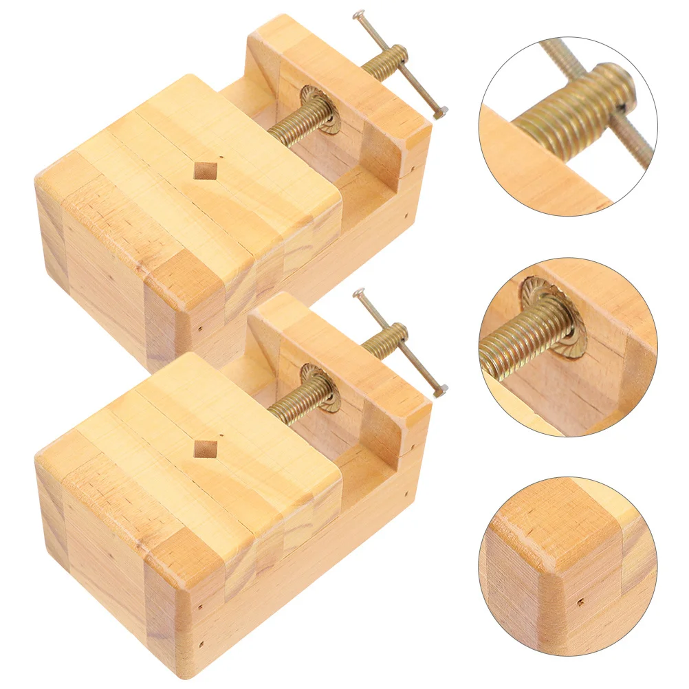 ตัวหนีบแกะสลักไม้ 2 ชิ้น แข็งแรง ทนทาน ปรับได้ สำหรับงานฝีมือ DIY แกะสลักตราประทับ อุปกรณ์แกะสลัก