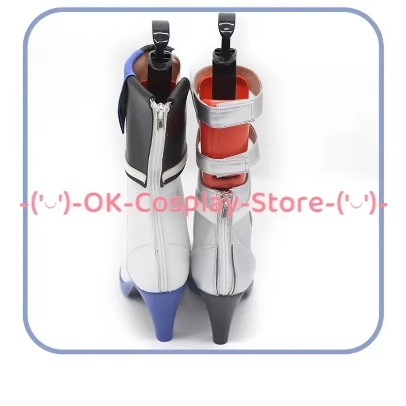 [Personalizzato] Vtuber Ouro Kronii Scarpe Cosplay Gioco Anime Gioco di ruolo Costume Prop Halloween Carnevale Festa Festa Stivali in pelle PU