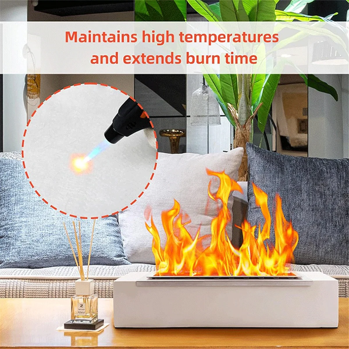 Trending 24PCS Tabletop Fire Pit Ceramic Wool Wick Table Top Firepit Sponge Cotton Core Fireplace Replacement Wicks 2x4.7inch