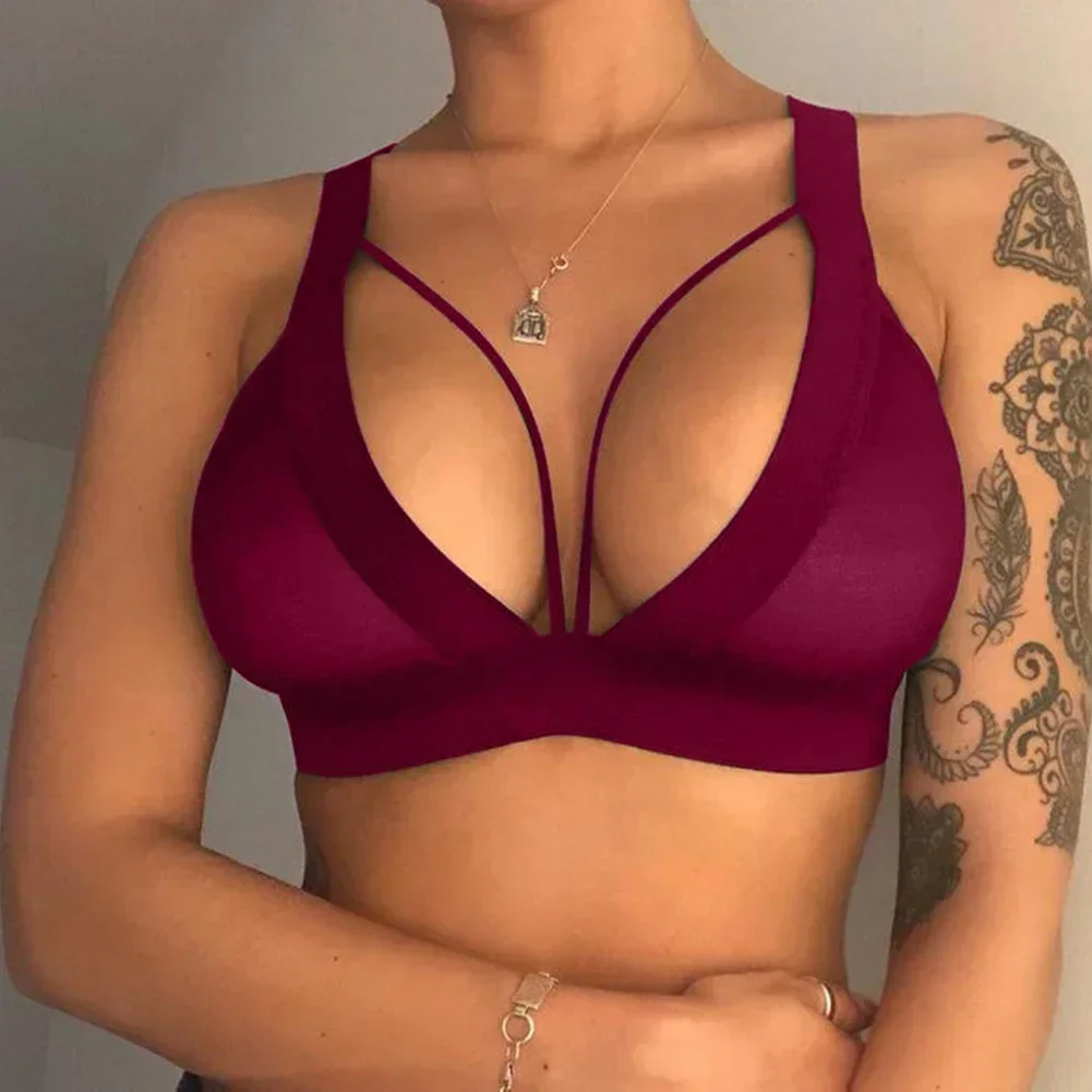 Sexy Dessous Frauen hohl Push-up-BH Sport weste tägliche Unterwäsche kein Stahlring sammeln Brust Kontur BH