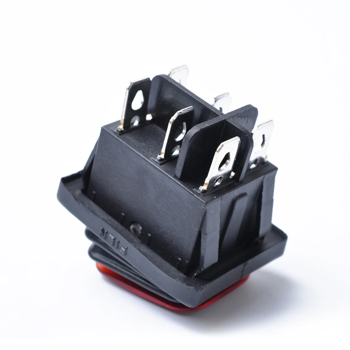 

Waterproof Rocker Switch 6 Pin Round Boat Car Automobile On- 12V Dc Led Latching Silver Terminal Dust Jet Protection