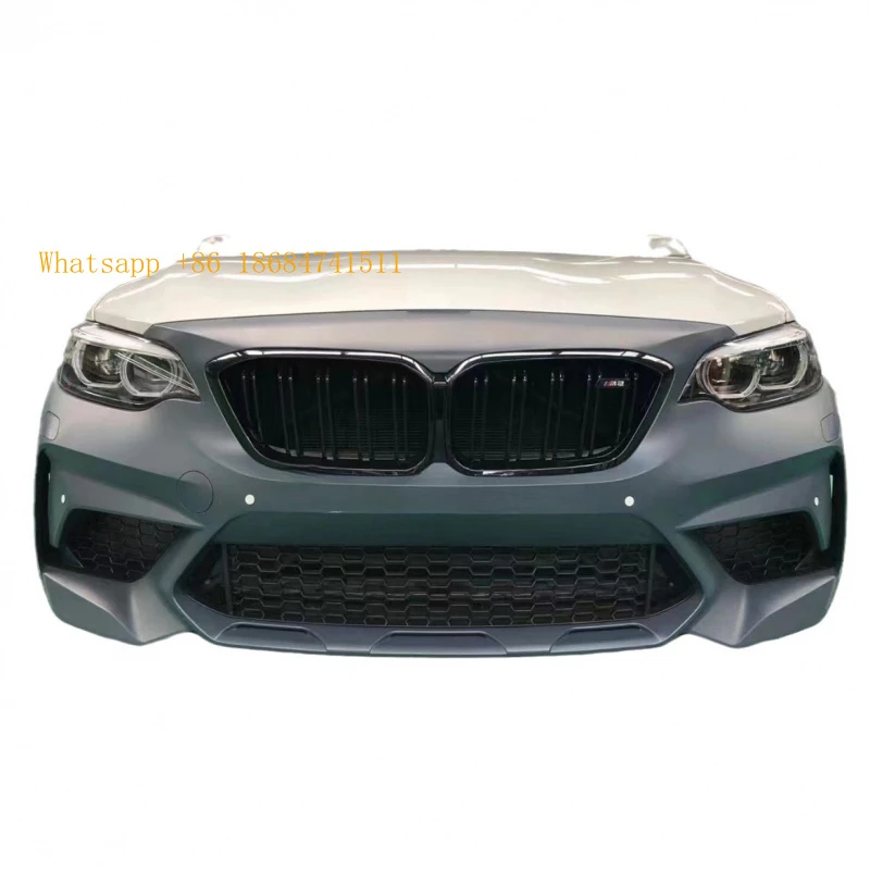 BM 2 Series F22 Upgrade M2C Style Full Body Kit Front Rear Bumper Side Skirts Side Guard Bar