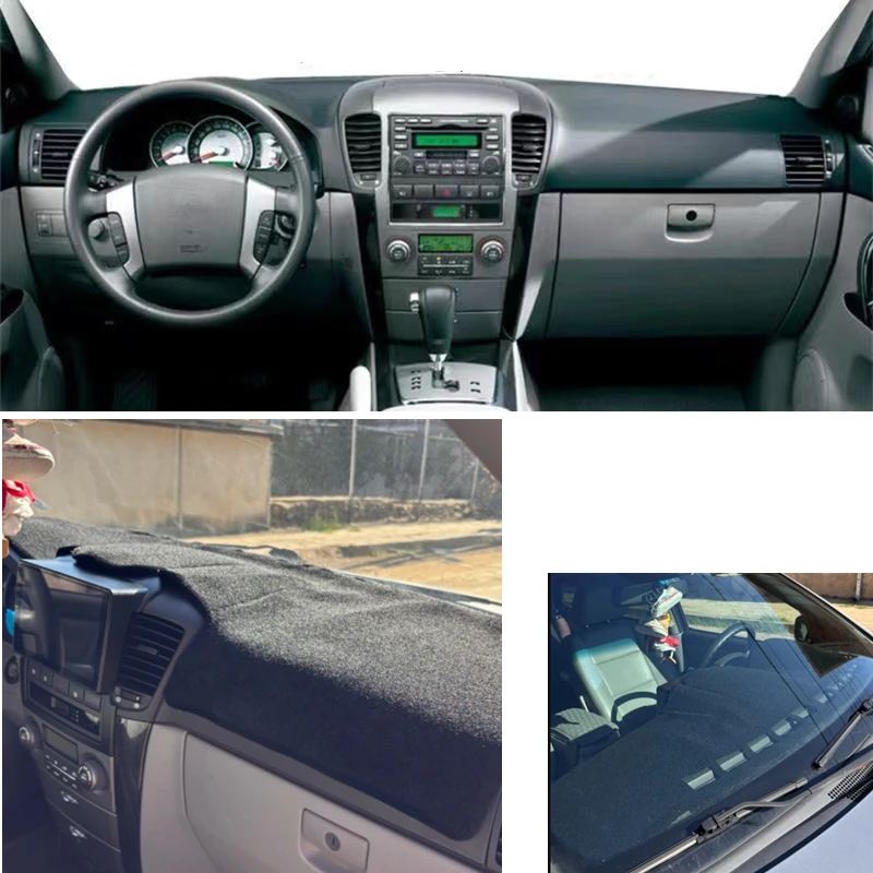 

For Kia Sorento BL LX XS 2003-2010 Car Styling Dashboard Cover Mat Pad Anti-UV Dash Sunshade Protect Carpet Interior Accessories