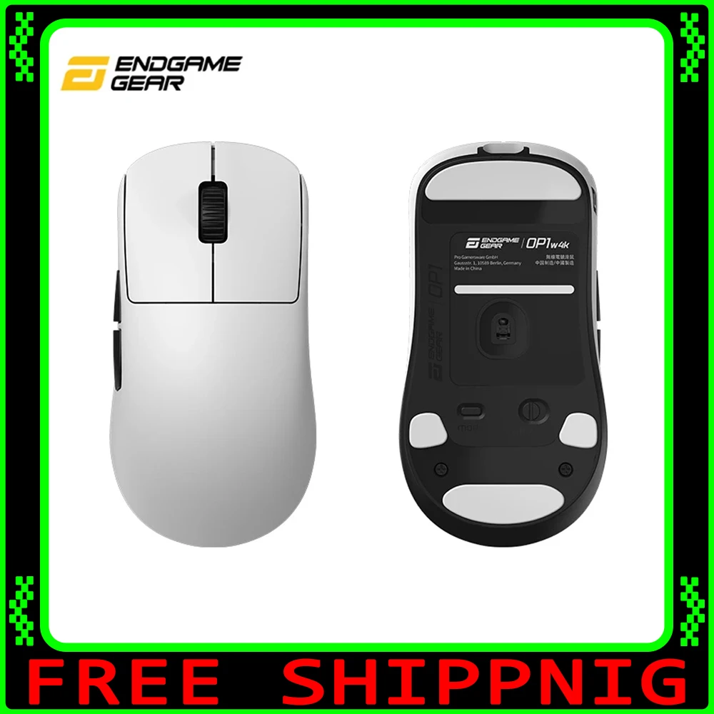 

Endgame Gear OP1w 4K Mouse Dual Mode Wireless Mouse Paw3395 4000Hz Polling Rate Lightweight Gaming Mice PC Accessories