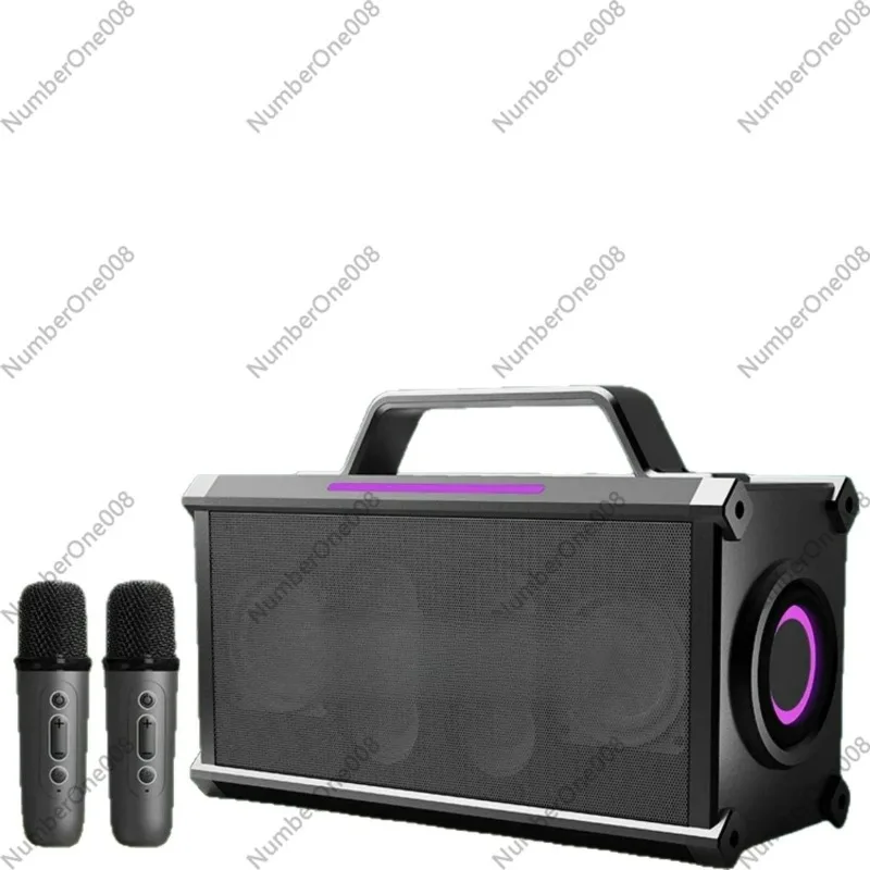 

Портативная Bluetooth-колонка, мощная беспроводная колонка для вечеринок и танцев на открытом воздухе, громкий стереозвук с глубокими басами