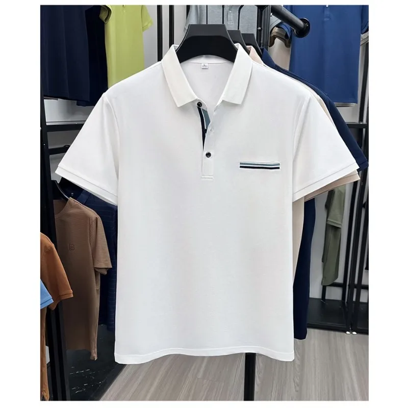 

T Shirts For Men Polo Shirt Summer Short Sleeve Cotton Casual Comfortable Solid Color Basic Top Clothing Apparel