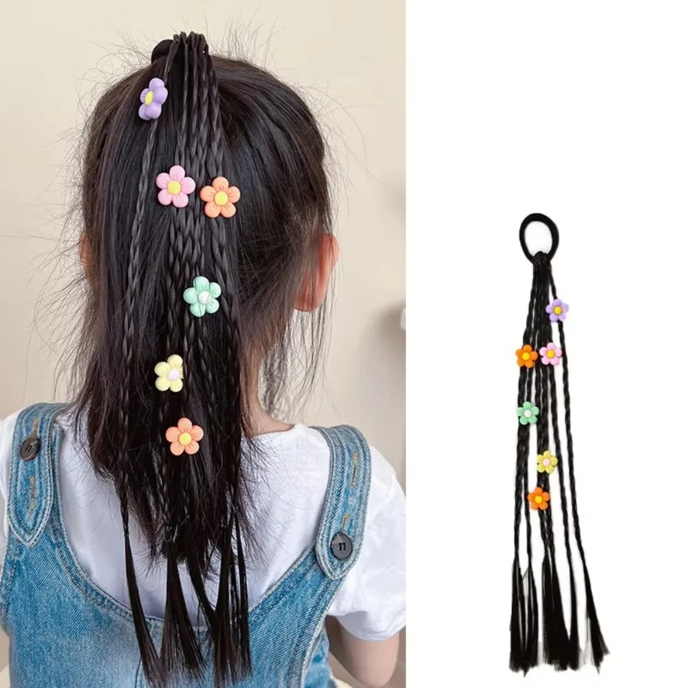 

New Tiny Spot Pentagram Flower Wigs Lovely Sweet Cool Ponytail Headbands Boxing Braid Girls