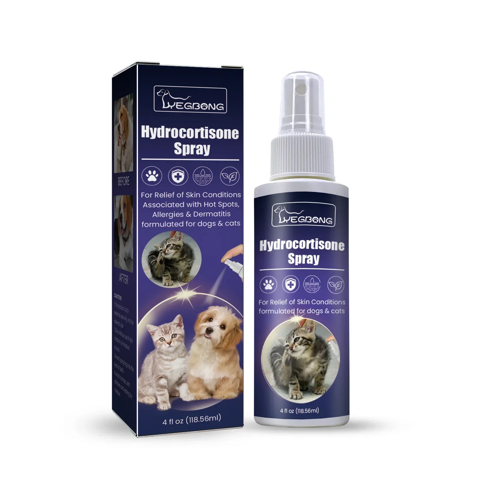 Pet Anti-itch Spray Mite Mite Insect Repellent Cleaning And Soothing Skin For Cats And Dogs