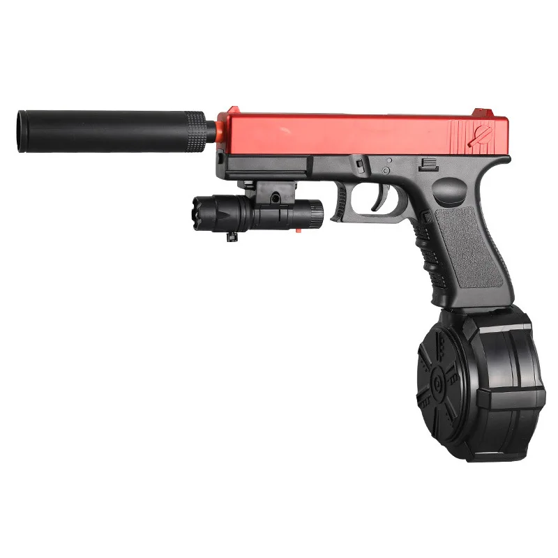 Children\'s toy gun gel blaster electric repeating Glock crystal boy graffiti gun soft bullet confrontation toy gift