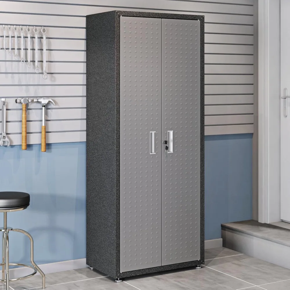 Fortress Standing Cabinet Storage, Black/Gray