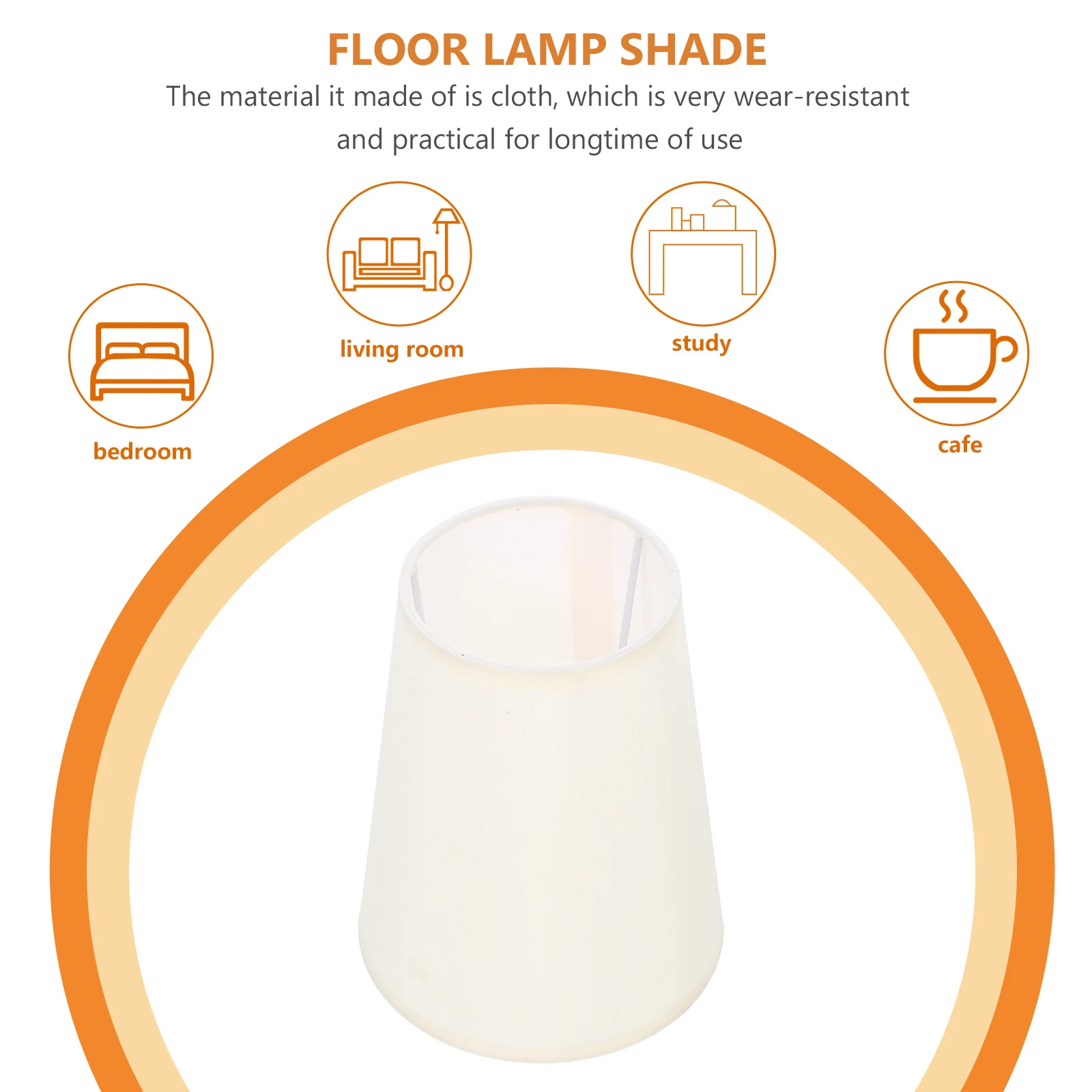 

1PC Lamp Shade E14 10x15x18 Fabric Metal Hotel Desk Table Floor Wall Light Covers Replacement Housewarming Gifts