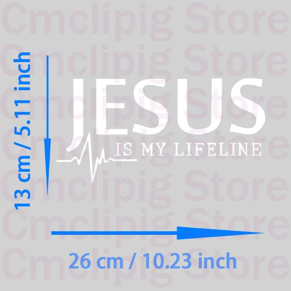 JESUS IS MY LIFELINE Patches for clothes iron on transfer Appliques on clothes vinyl stickers