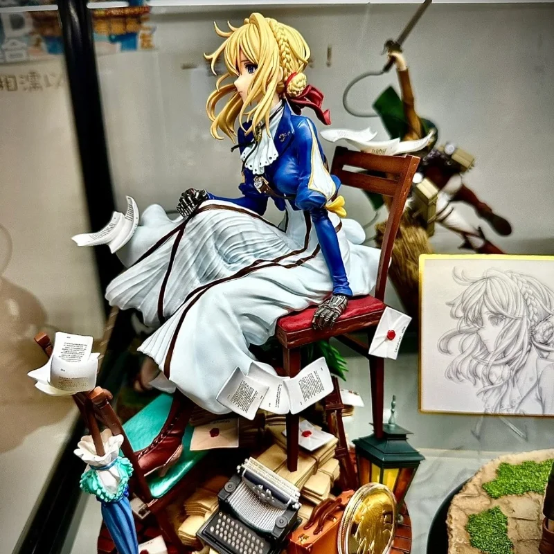 28cm High Quality Version Violet Evergarden Girl Toys Japanese Anime Pvc Action Figure Toy Game Collectible Model Doll