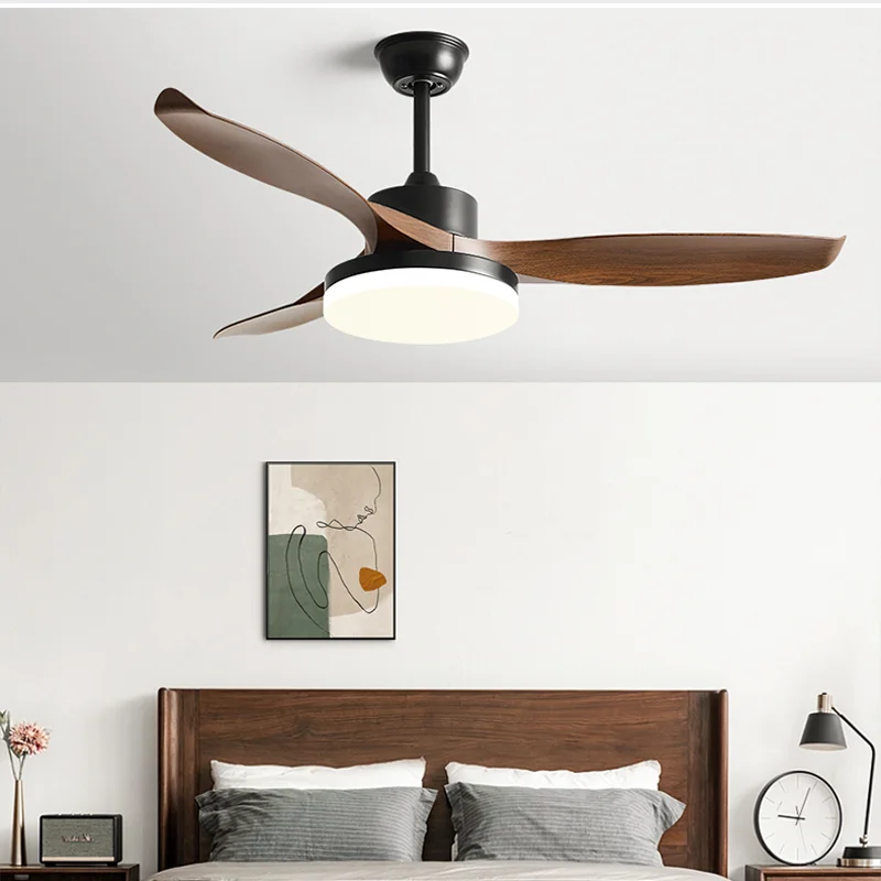 

42/52Inch 3 ABS Blade Pure Copper Motor Ceiling Fan With LED Light Support Remote Control Strong winds Electric fans