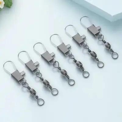 Gancho de rodamiento de conector de cometa de Metal, duradero, fácil de instalar, accesorio de vuelo estable, gancho de Metal para rodamiento de cometa, 6 uds.