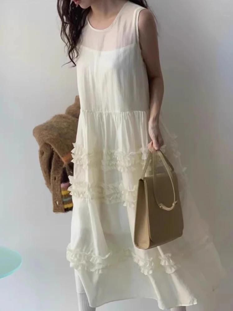 سترة أنيقة كلاسيكية مستديرة Ne فضفاضة ذات طبقات من Dr سترة نسائية ربيعية مضادة للشيخوخة كورية طويلة Dr