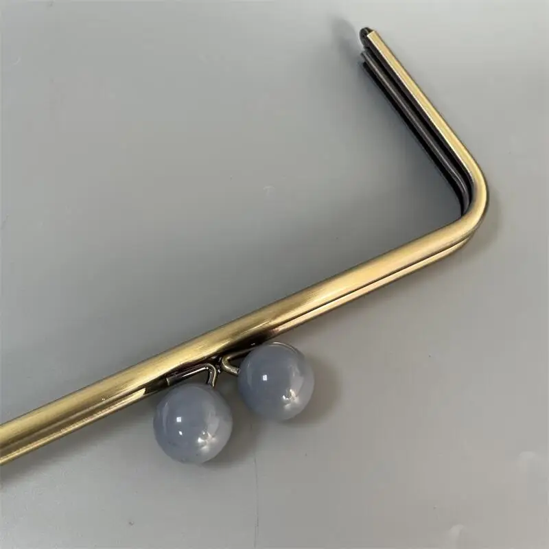 Antique Brass 22cm Or 24 Cm Resin Acrylic Clasp Alloy Material Metal Purse Frame Wholesale Bag Handle Obag Accessories Parts