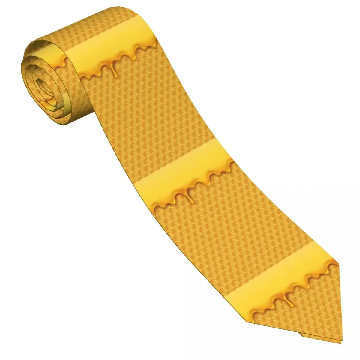 Tie For Men Formal Skinny Neckties Classic Men's Liquid Honey Bee Honeycombs Wedding Tie Gentleman Narrow