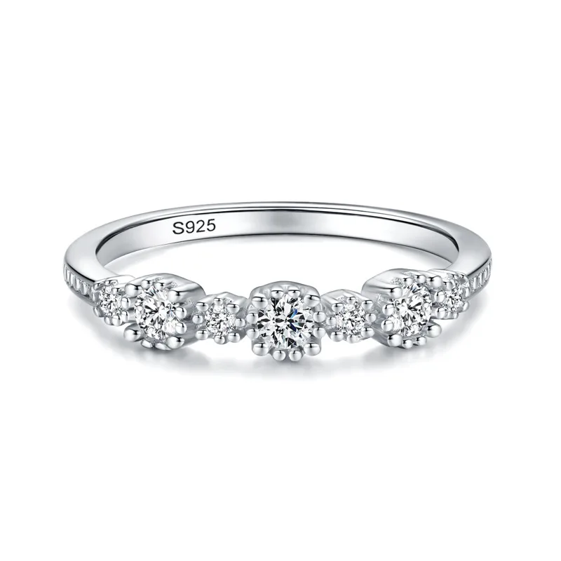 

OEM Роскошные ювелирные кольца из стерлингового серебра с кристаллами и бриллиантами Schmuck для женщин