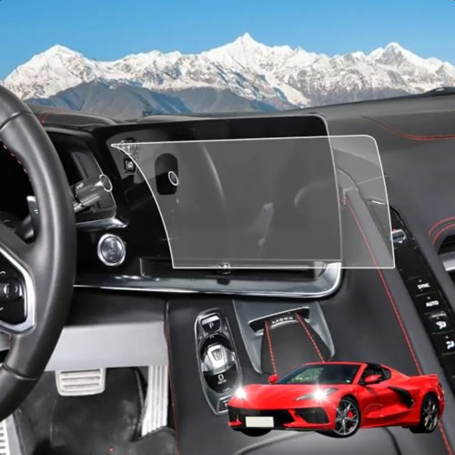 

Car Screen Protector for C8 Corvette Stingray 20202024 GPS Navigation Hardn Tempered Glass
