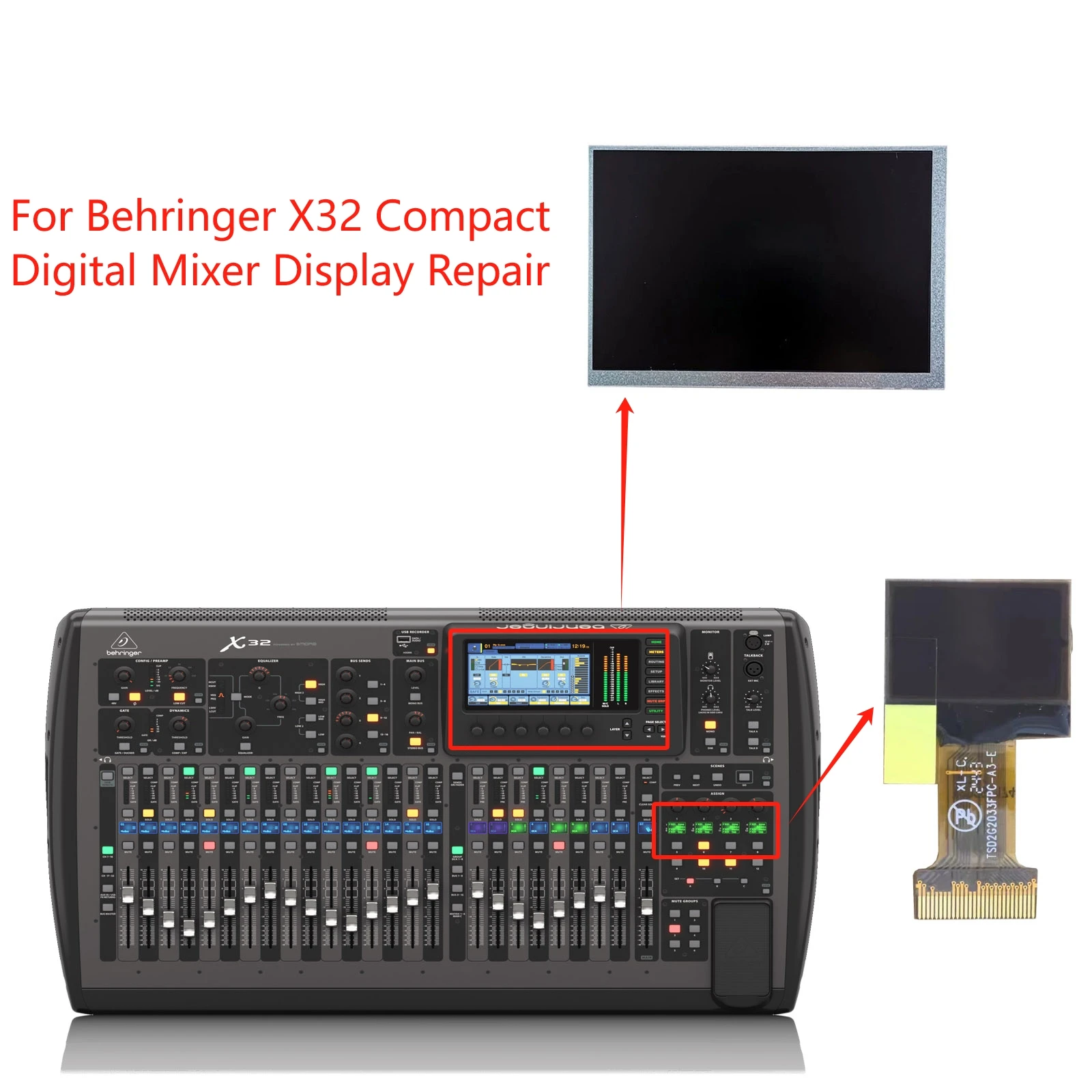 reparo-da-tela-lcd-do-mixer-digital-behringer-x32-compact