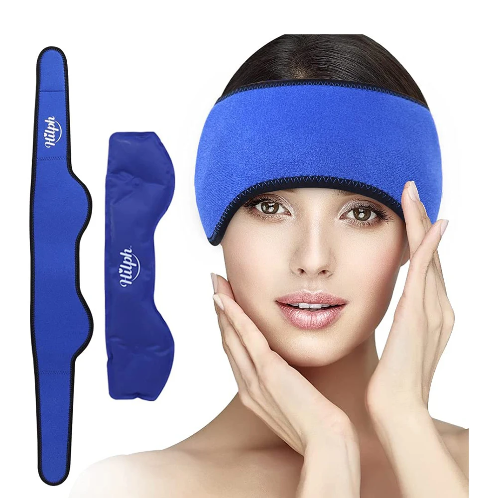 

Migraine Ice Head Wrap Ice Pack Headband For Headache Tension Pain Relief Gel Cold Pack Hot Cold Therapy For Chemo Surgery