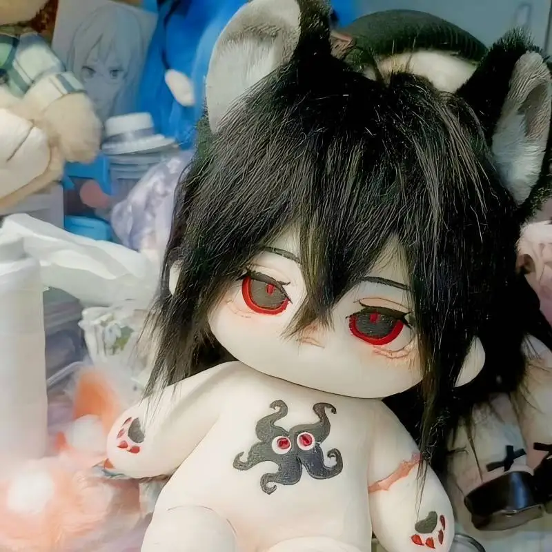 Recheado 20cm anime daoist aberration li huowang dos desenhos animados boneca de pelúcia brinquedo cos vestir-se crianças adultos presentes de algodão colecionáveis