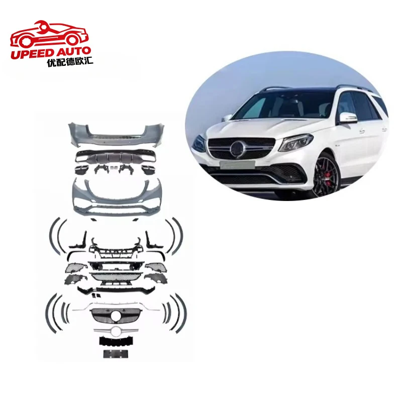 

Suitable for Facelift Kits Mercedes Benz 15-19 W166 GLE Class Upgrade To GLE63 AMG Modification Tuning Car Bumper Body Kit
