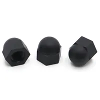 Nylon Acorn Cap Dome Nuts Black Plastic Hexagon Hex Nut M3 M4 M5 M6 M8 M10 M12 for Insulation USE DIN1587