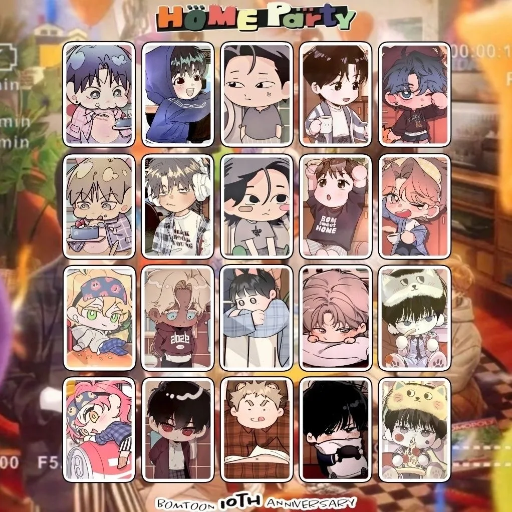 

20PCS "Sweet Home" Manhwa Family Party Photo Cards Set - Korean Webtoon Collectible LOMO Cards Fans Gift