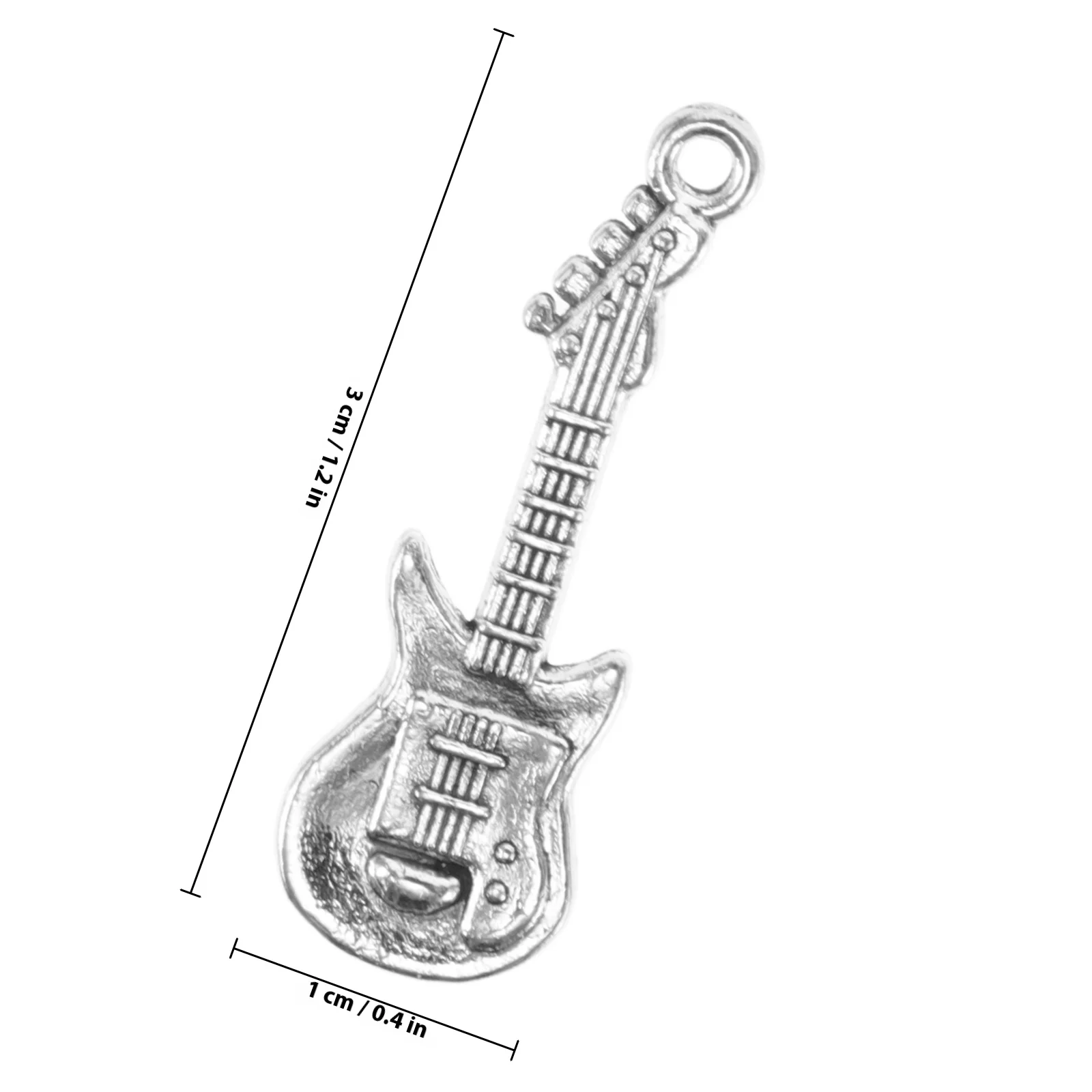 20 قطعة سبائك خمر الغيتار قلادة أداة عزف موسيقى سحر ل عقد دي اي واي سوار المفاتيح صنع المجوهرات الحرف #3