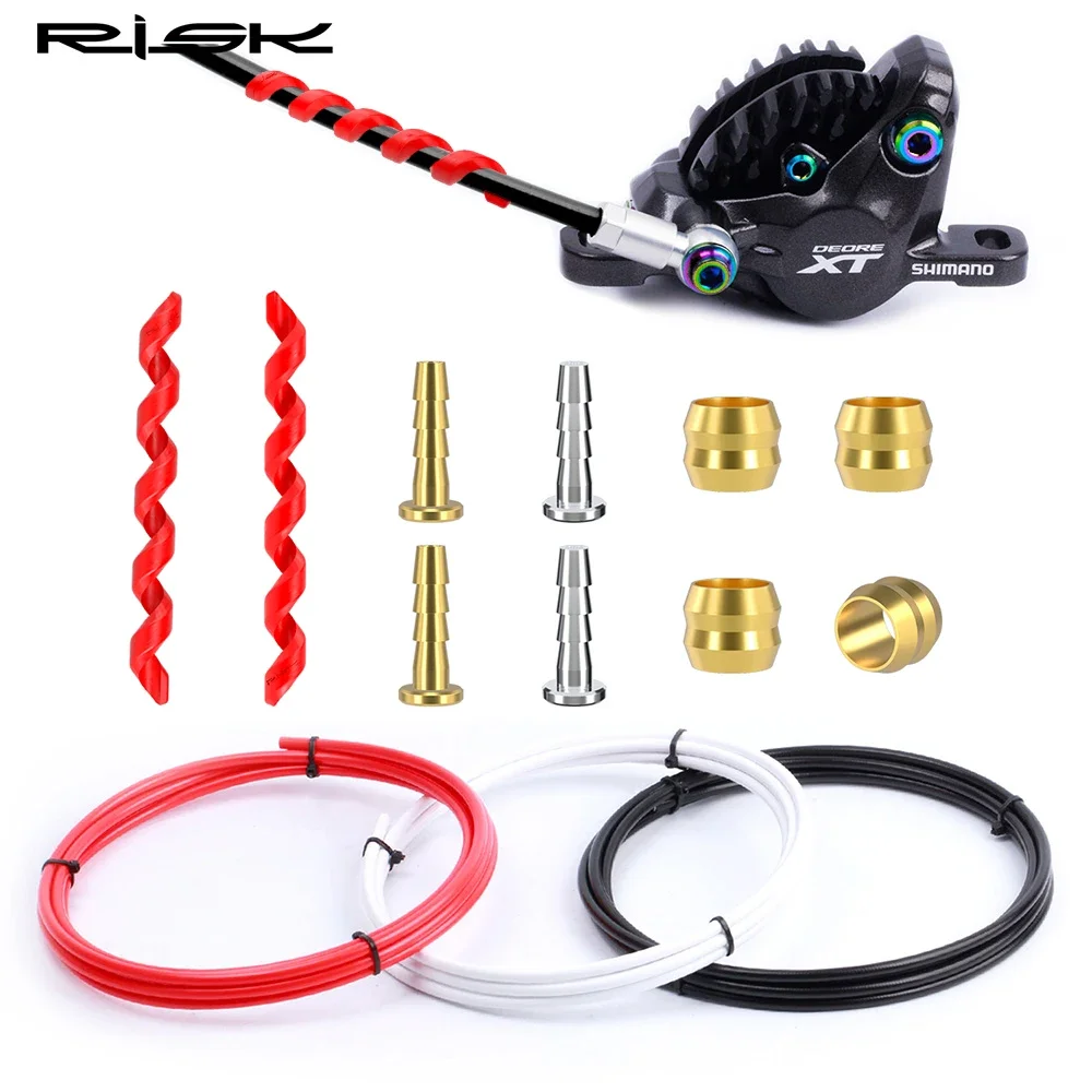 RISK Bicycle Hydraulic Disc Brake Hose Kits MTB Road Bike Tube Pipe Housing Set for Shimano Magura Sram SM-BH90 BH59 Needle 5MM