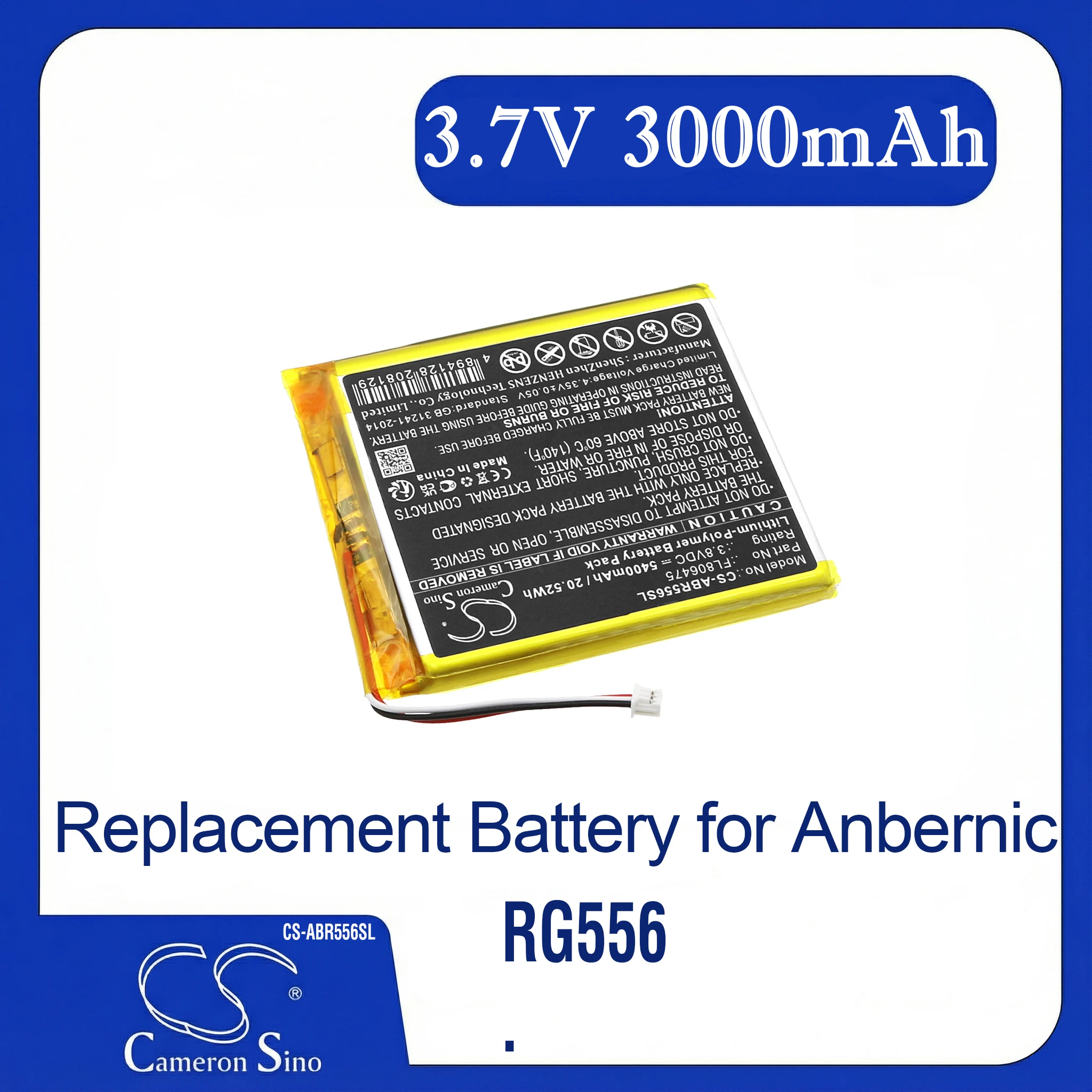 

Cameron Sino Replacement Battery for Anbernic RG556, Fits P/N FL806475