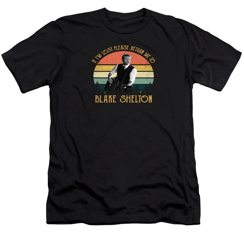 Blake Shelton Merch T-shirt Men Short Sleeve Tee Unisex Tops Clothes Causal Female Y2K Tops