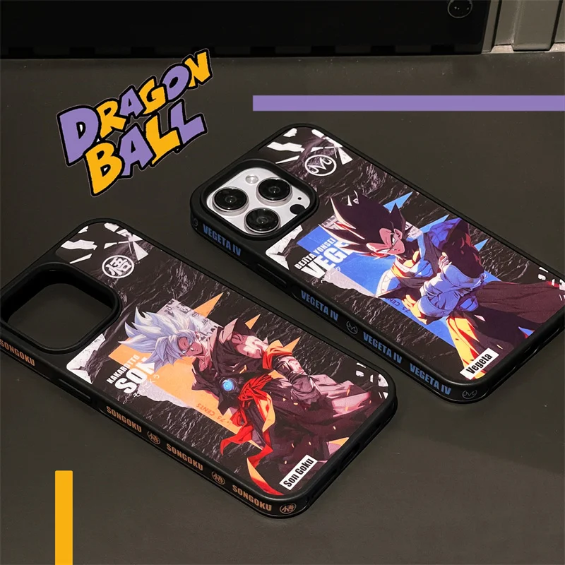 Luxe Anime Dragon Ball Goku Z Patroon Siliconen Case Voor iPhone 16 15 14 13 12 Pro Max Leuke Shockproof cover Slim Back Cover